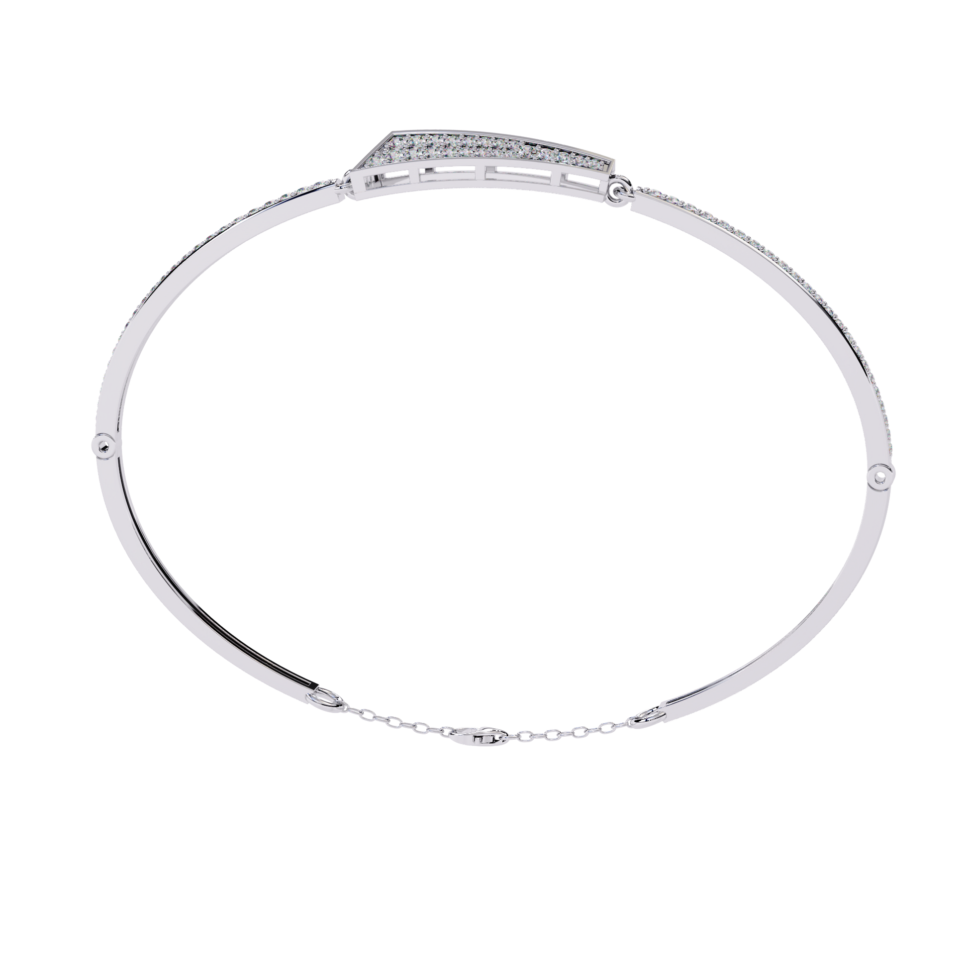 White Gold / Moissanite, White Gold / Lab Grown