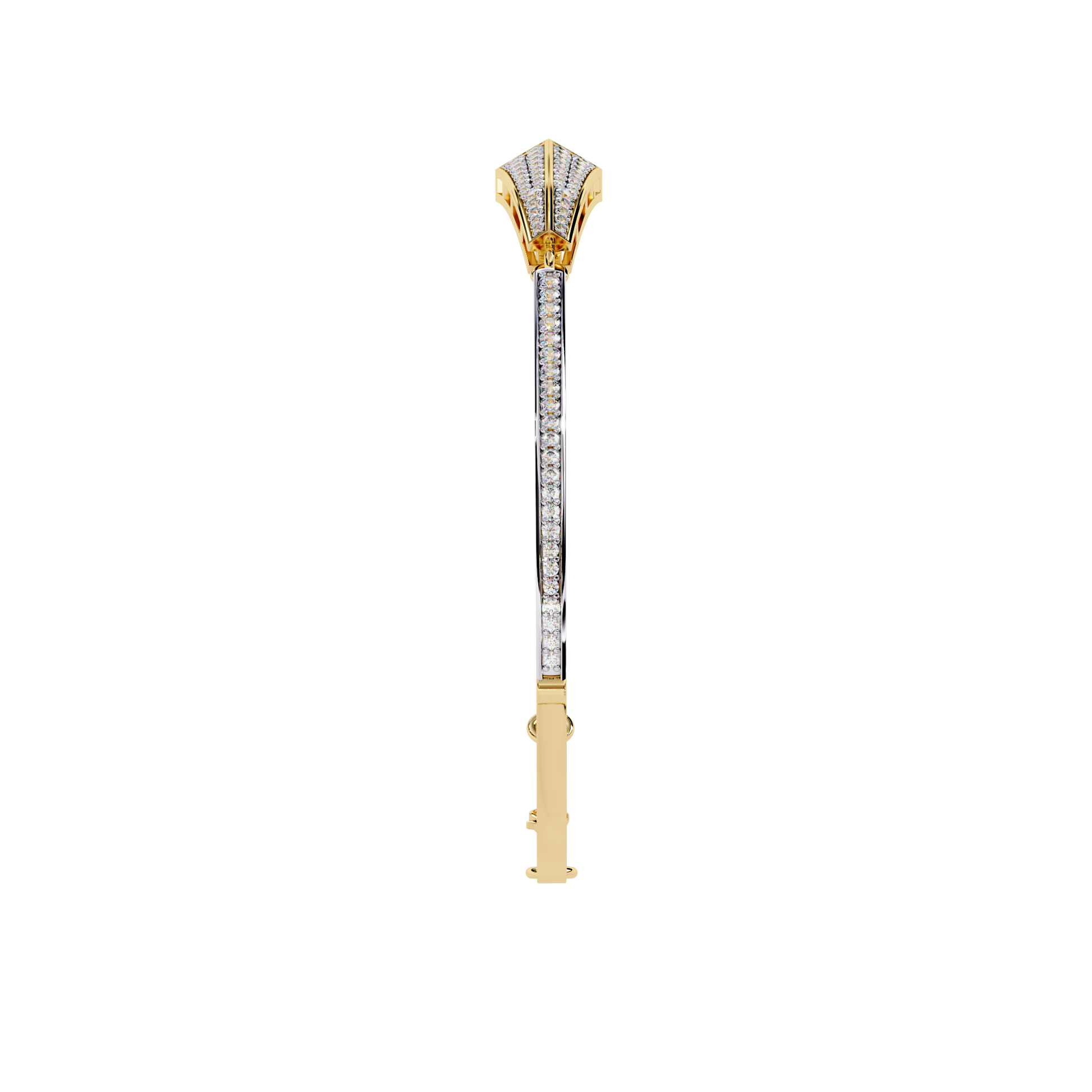 Yellow Gold / Moissanite, Yellow Gold / Lab Grown