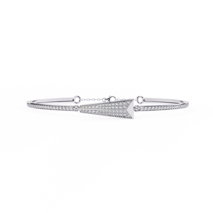 White Gold / Moissanite, White Gold / Lab Grown