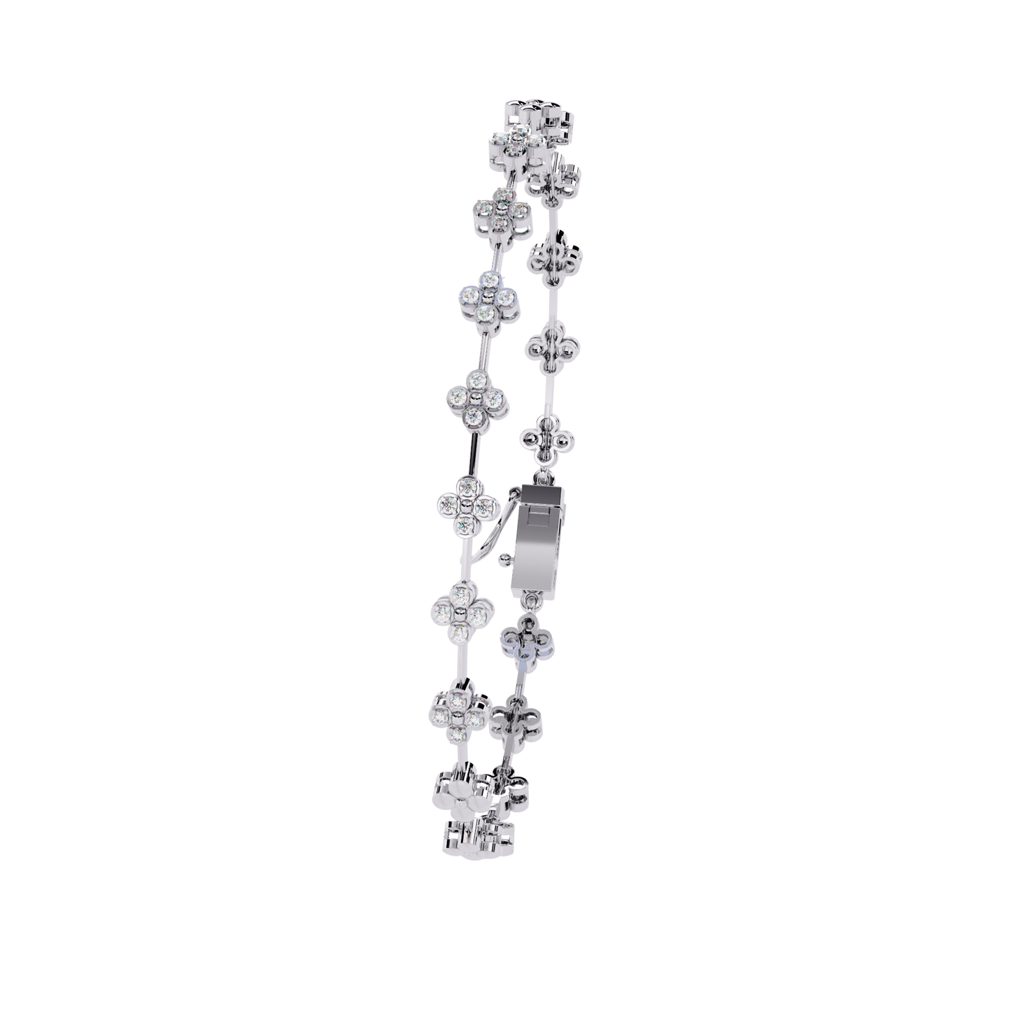 white gold / moissanite, white gold / lab grown