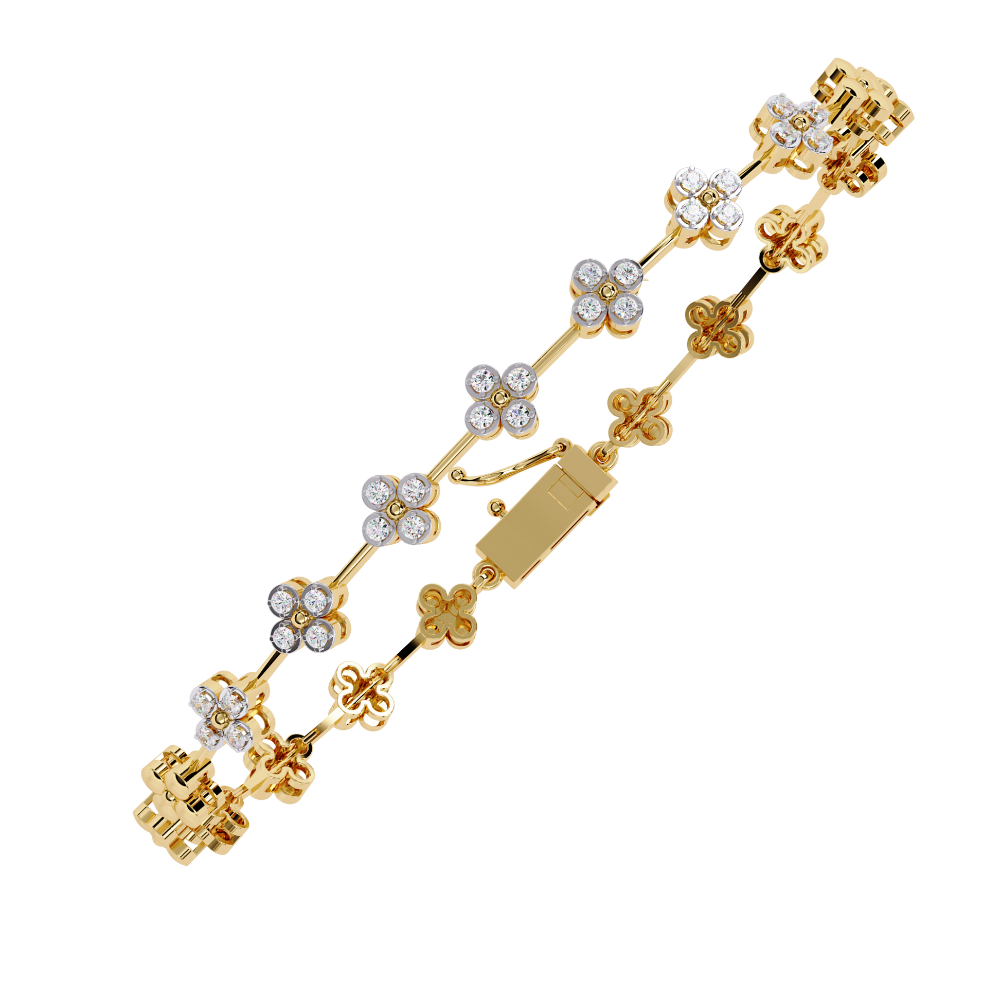 Yellow Gold / Moissanite, Yellow Gold / Lab Grown