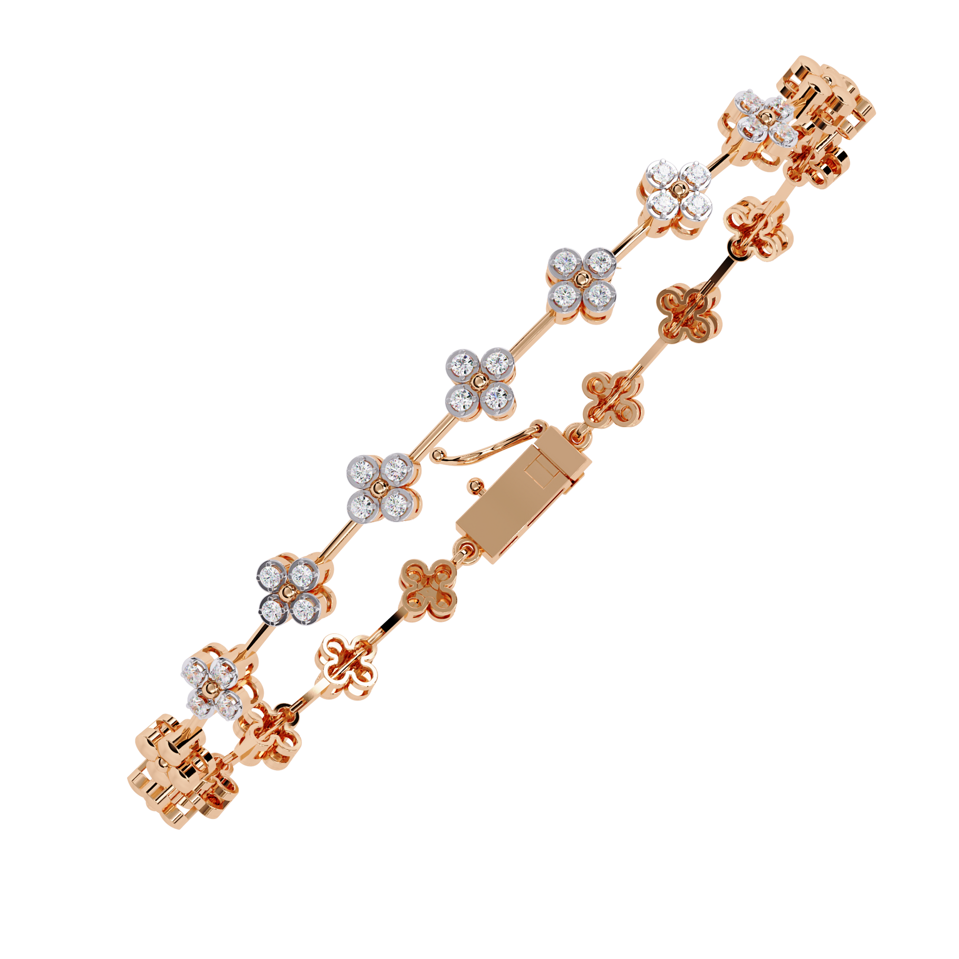 Rose Gold / Moissanite, Rose Gold / Lab Grown