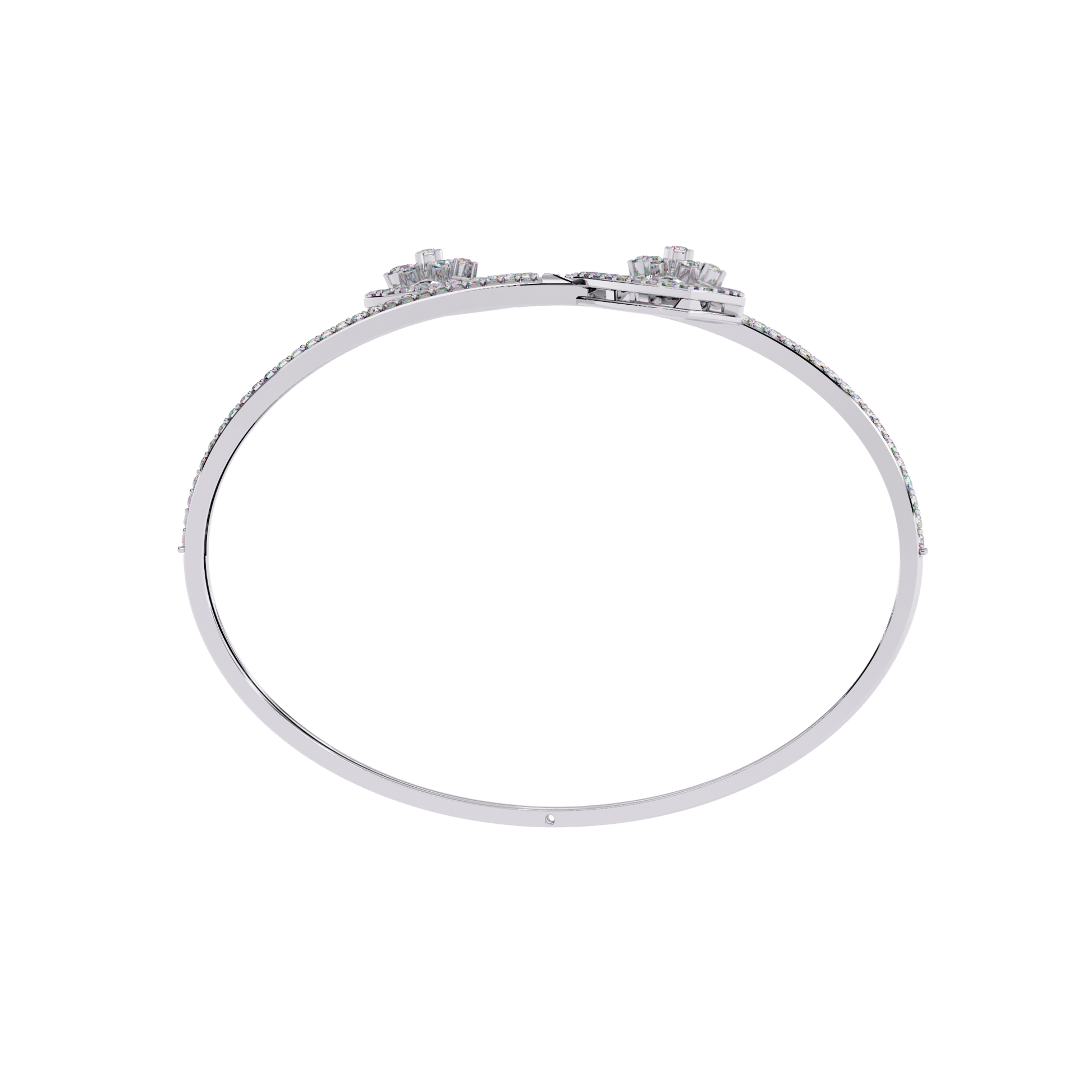 White Gold / Moissanite, White Gold / Lab Grown