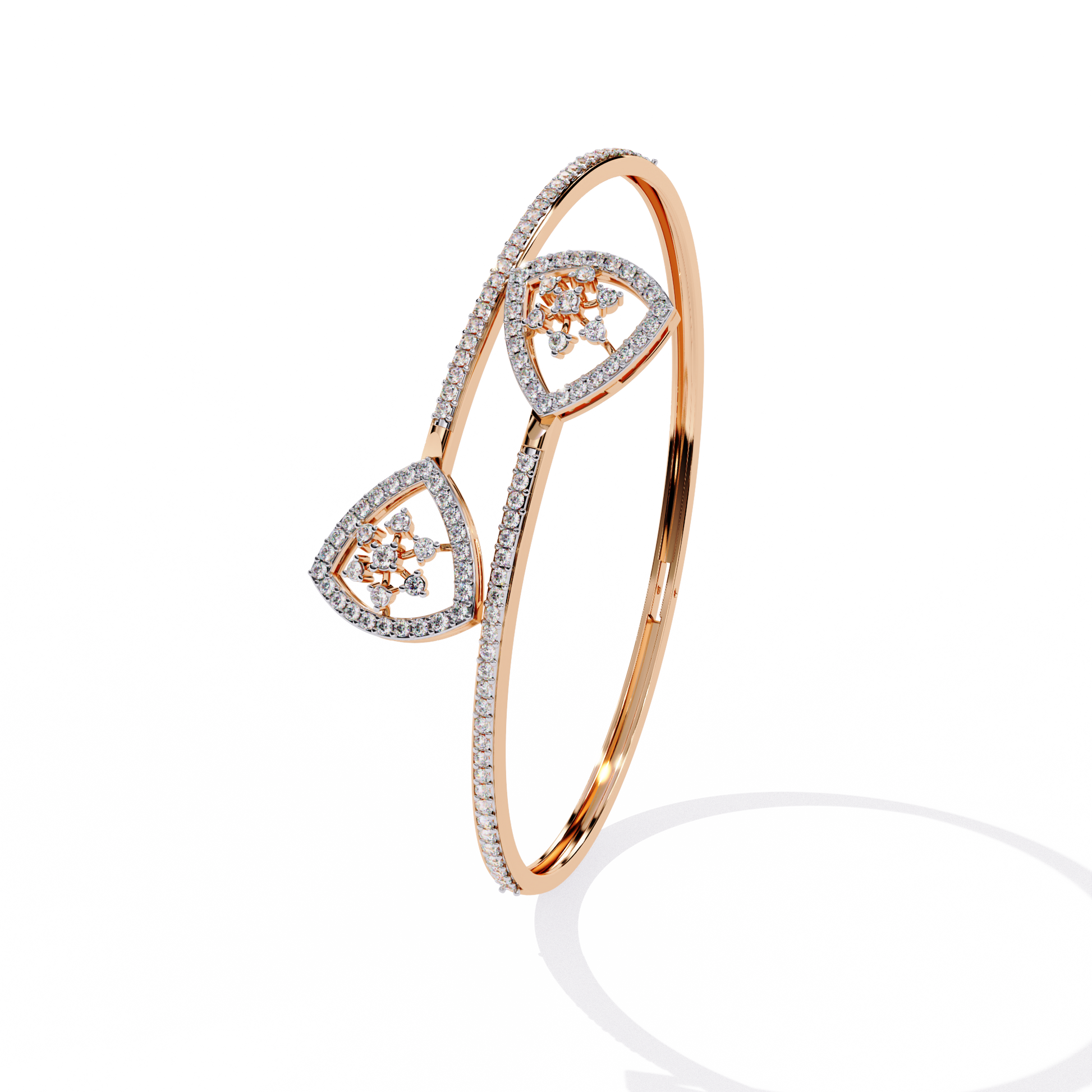 Rose Gold / Moissanite, Rose Gold / Lab Grown