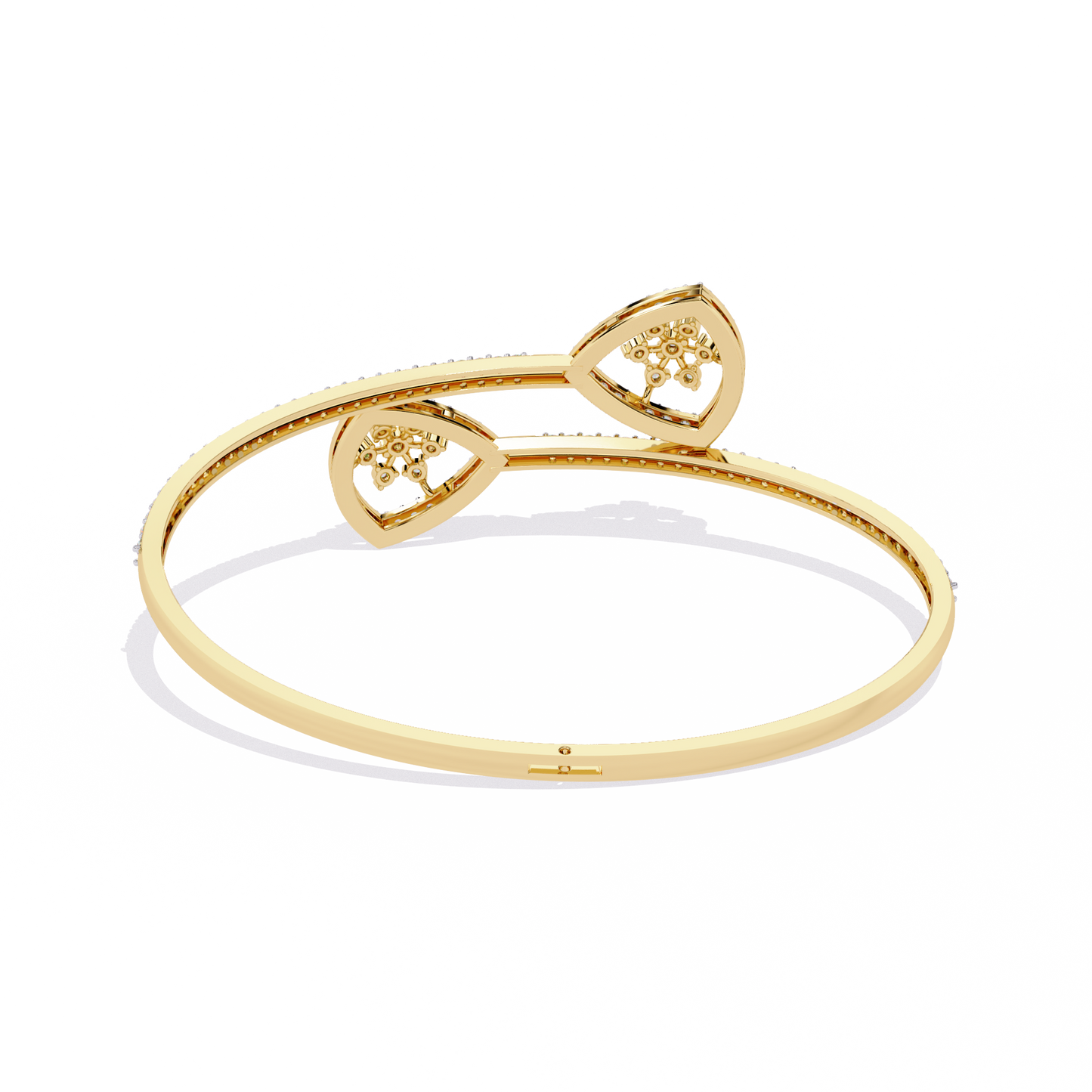yellow gold / moissanite, yellow gold / lab grown
