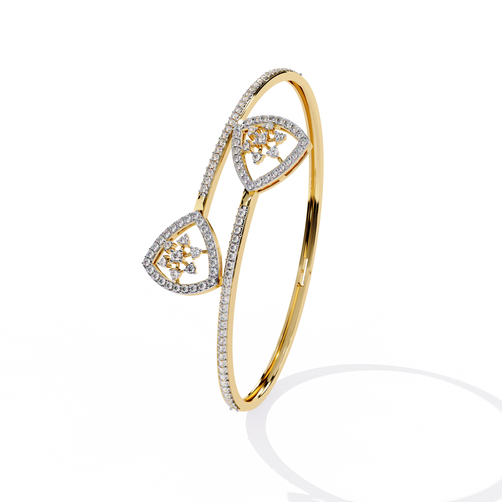 Yellow Gold / Moissanite, Yellow Gold / Lab Grown