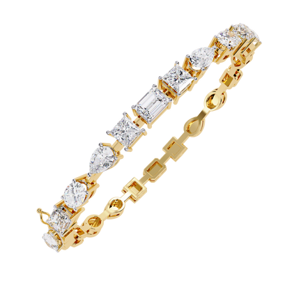 Yellow Gold / Moissanite, Yellow Gold / Lab Grown