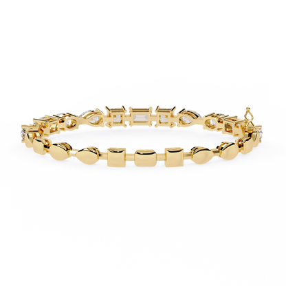 Yellow Gold / Moissanite, Yellow Gold / Lab Grown