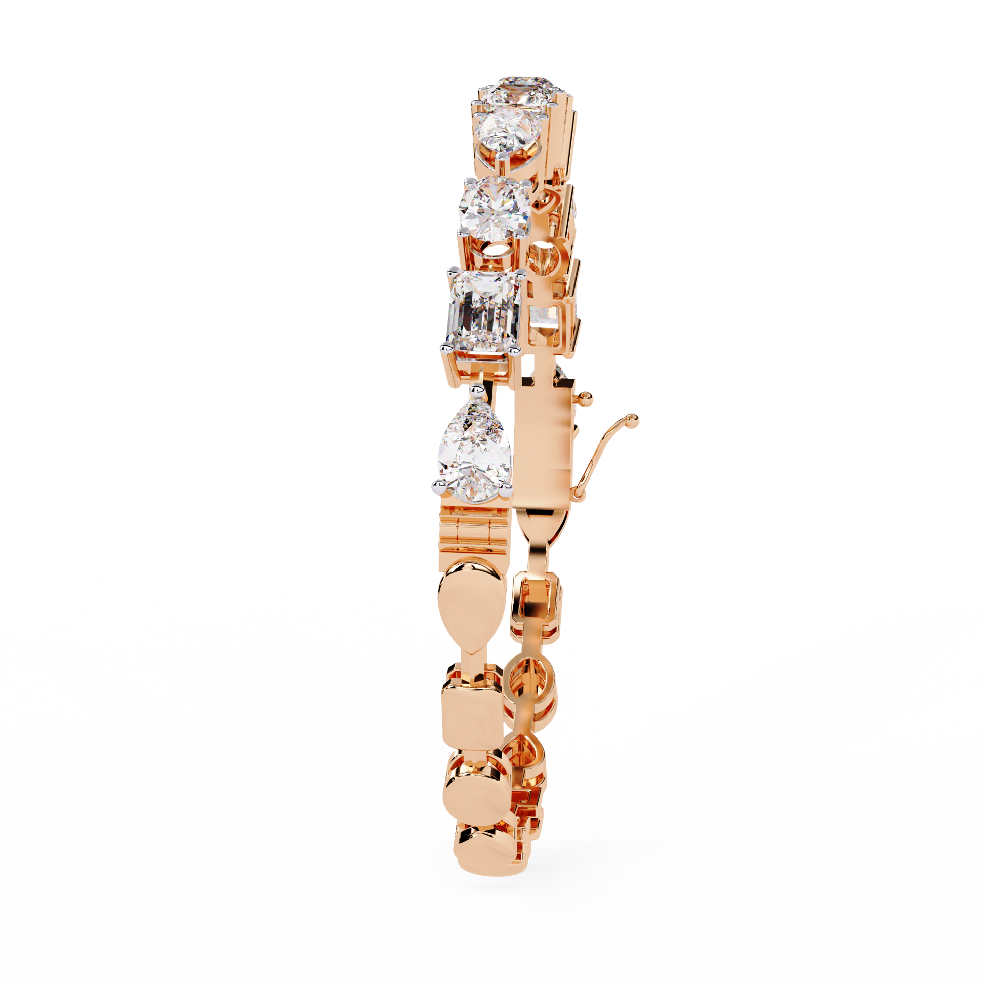 Rose Gold / Moissanite, Rose Gold / Lab Grown
