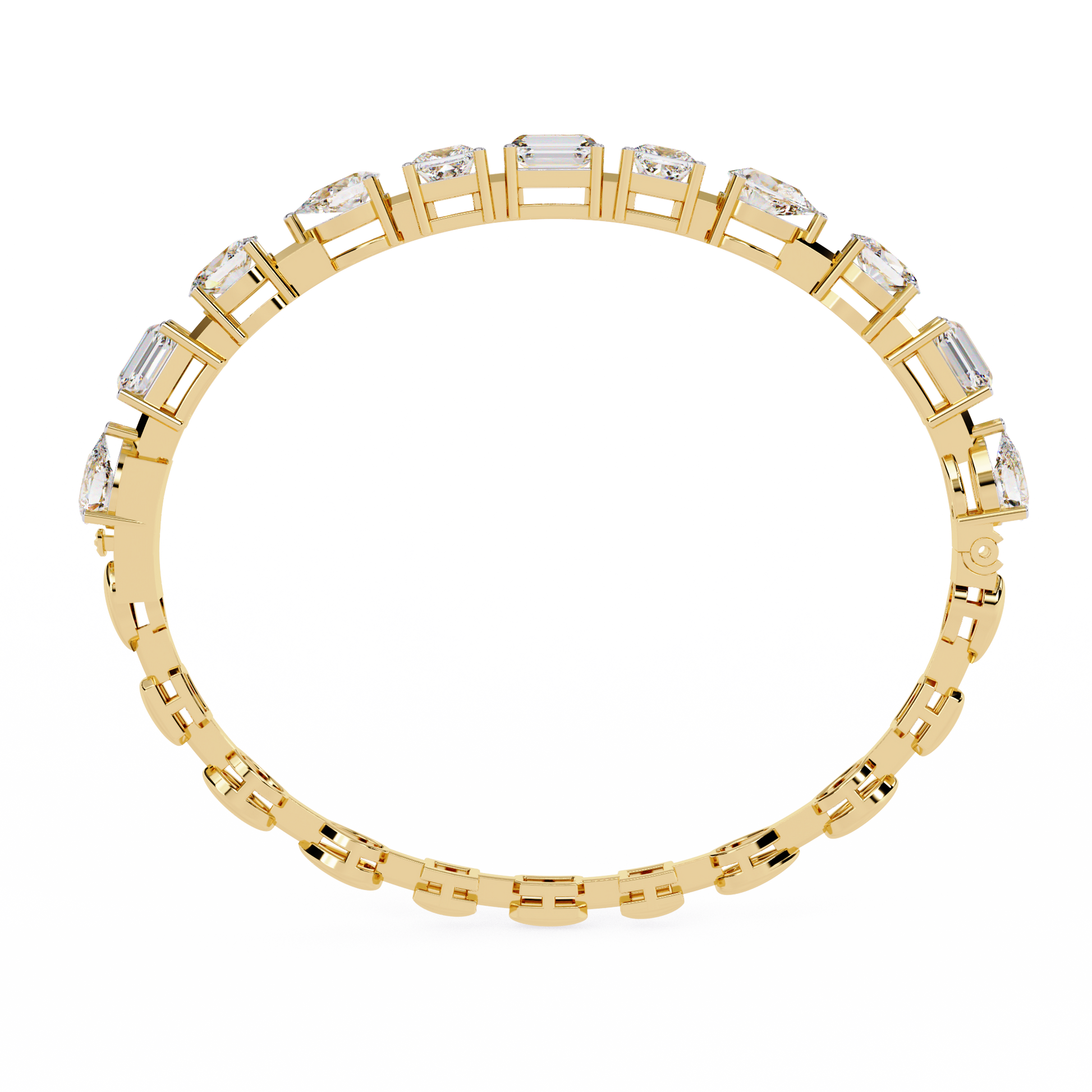Yellow Gold / Moissanite, Yellow Gold / Lab Grown
