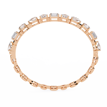 Rose Gold / Moissanite, Rose Gold / Lab Grown