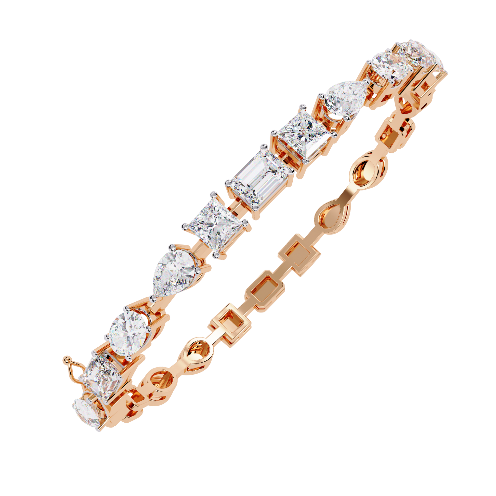 Rose Gold / Moissanite, Rose Gold / Lab Grown