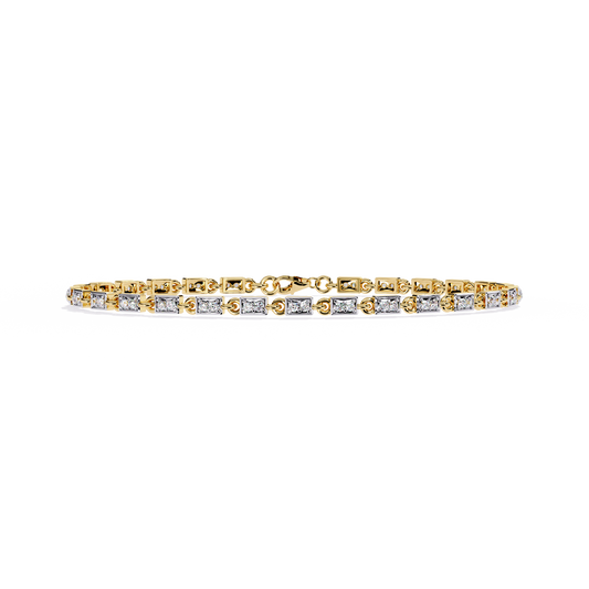 Yellow Gold / Moissanite, Yellow Gold / Lab Grown