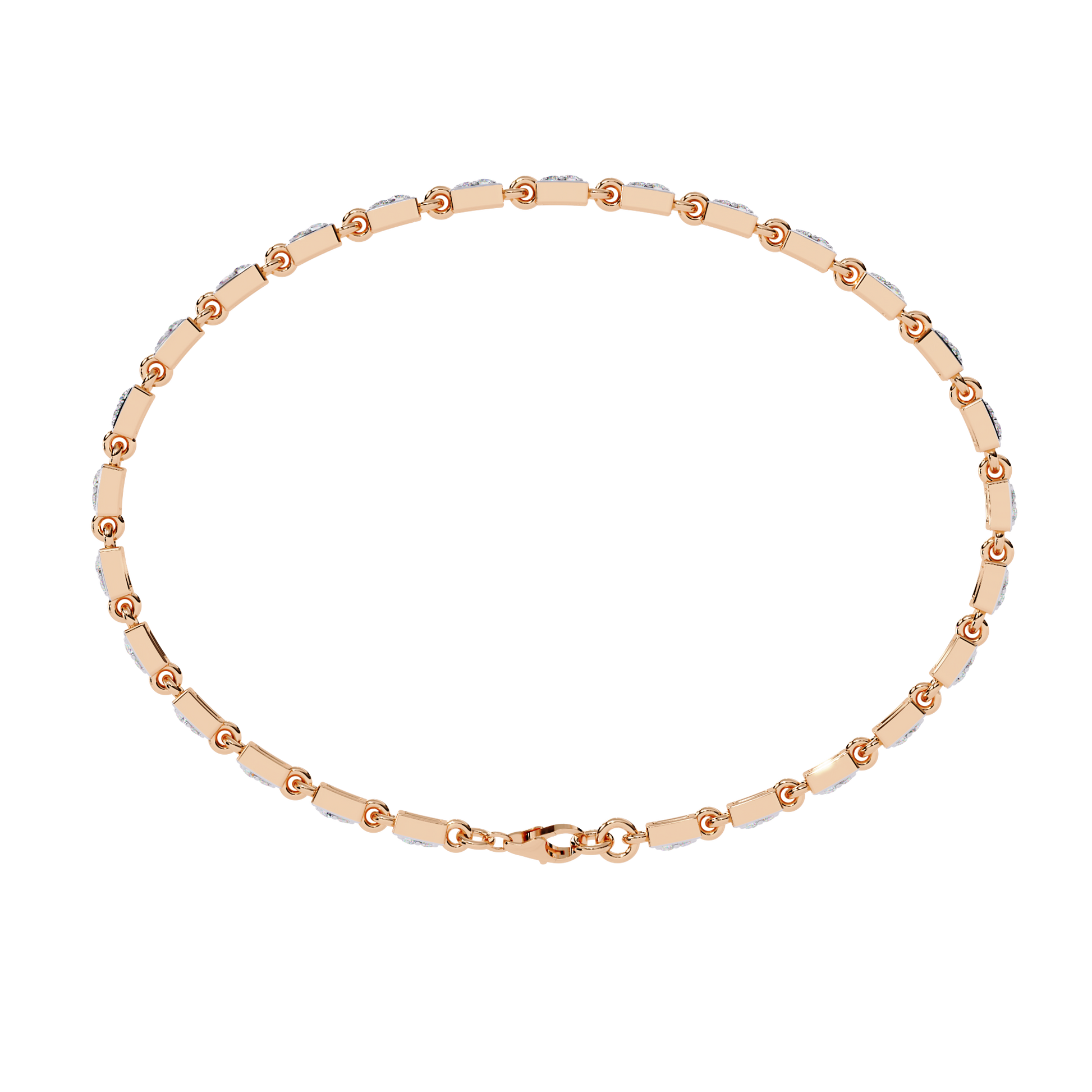 Rose Gold / Moissanite, Rose Gold / Lab Grown