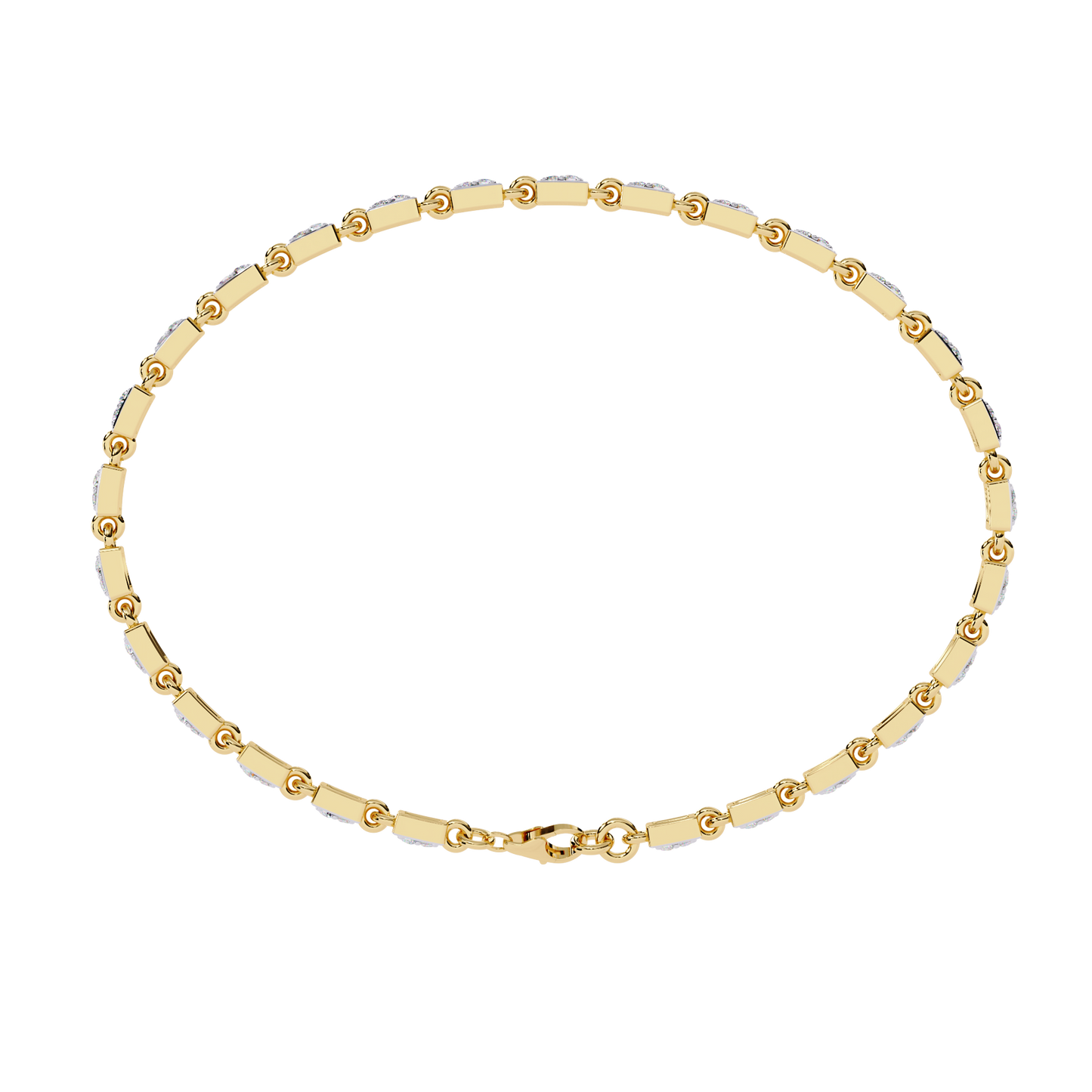 yellow gold / moissanite, yellow gold / lab grown