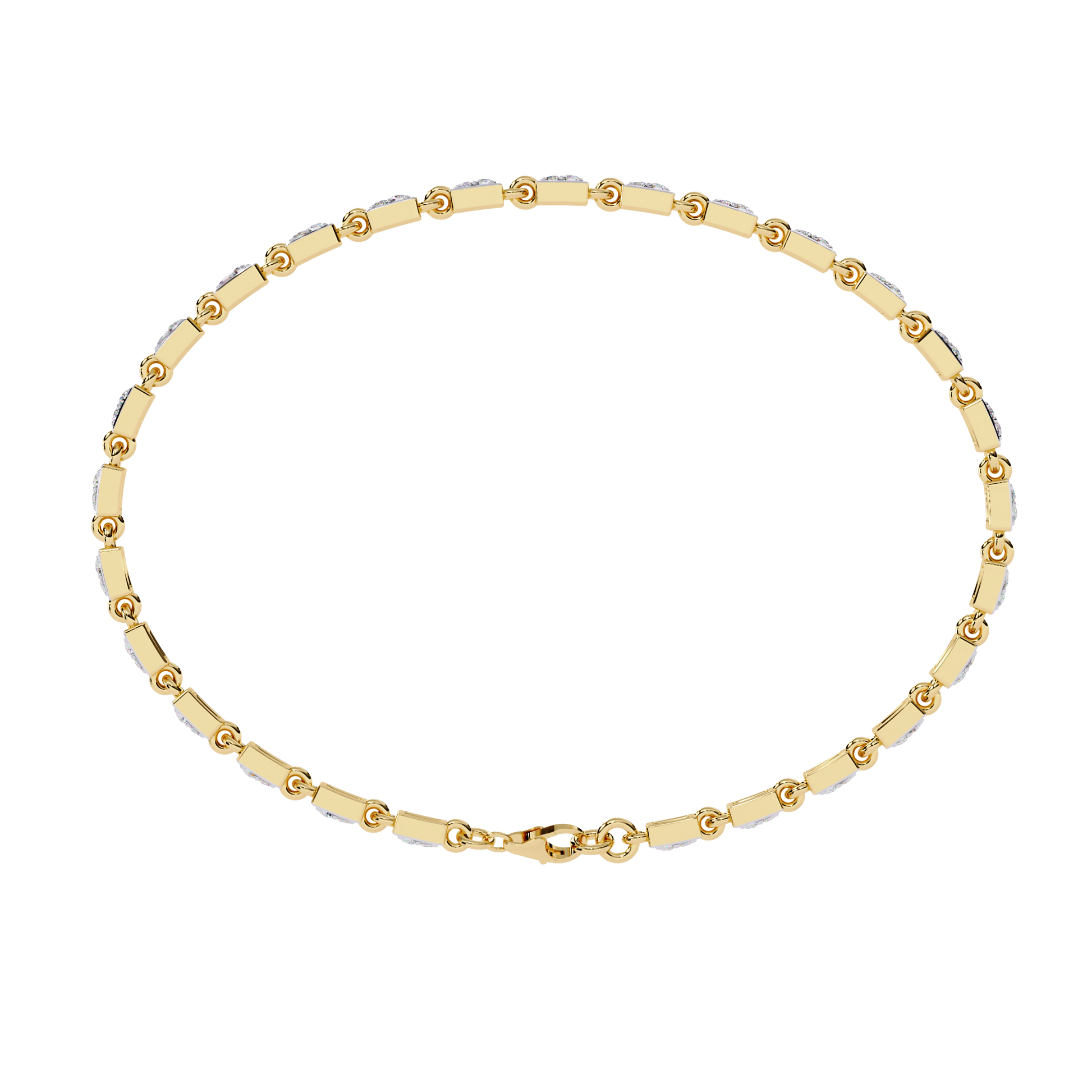 Yellow Gold / Moissanite, Yellow Gold / Lab Grown