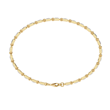 Yellow Gold / Moissanite, Yellow Gold / Lab Grown
