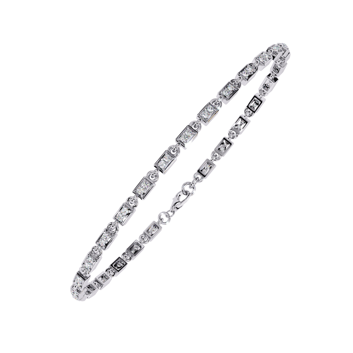 white gold / moissanite, white gold / lab grown