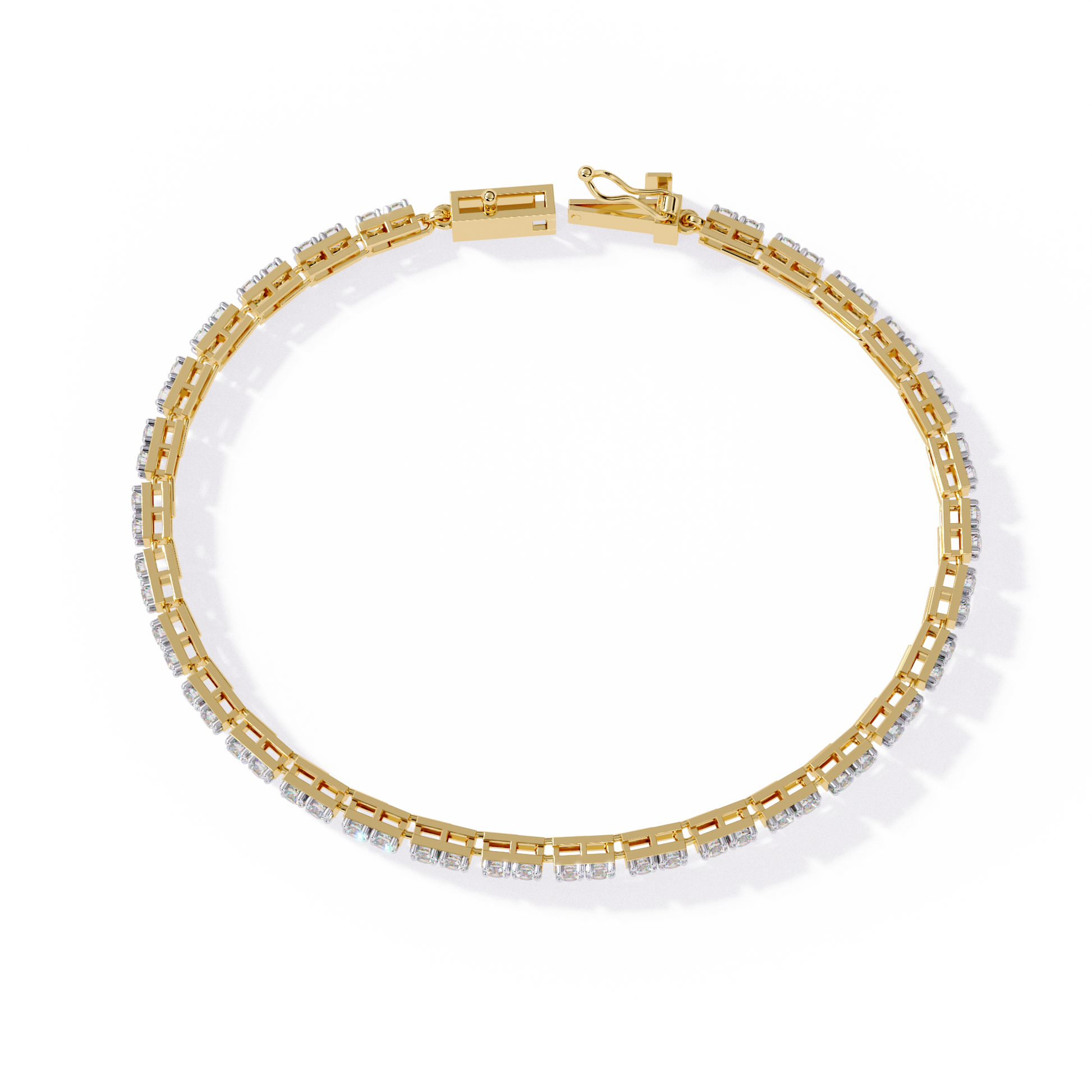 Yellow Gold / Moissanite, Yellow Gold / Lab Grown