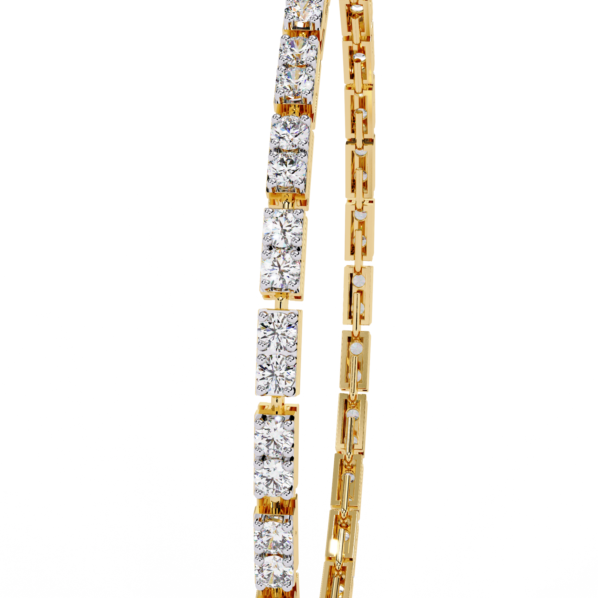 Yellow Gold / Moissanite, Yellow Gold / Lab Grown