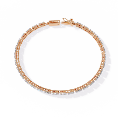 Rose Gold / Moissanite, Rose Gold / Lab Grown
