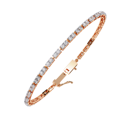 Rose Gold / Moissanite, Rose Gold / Lab Grown