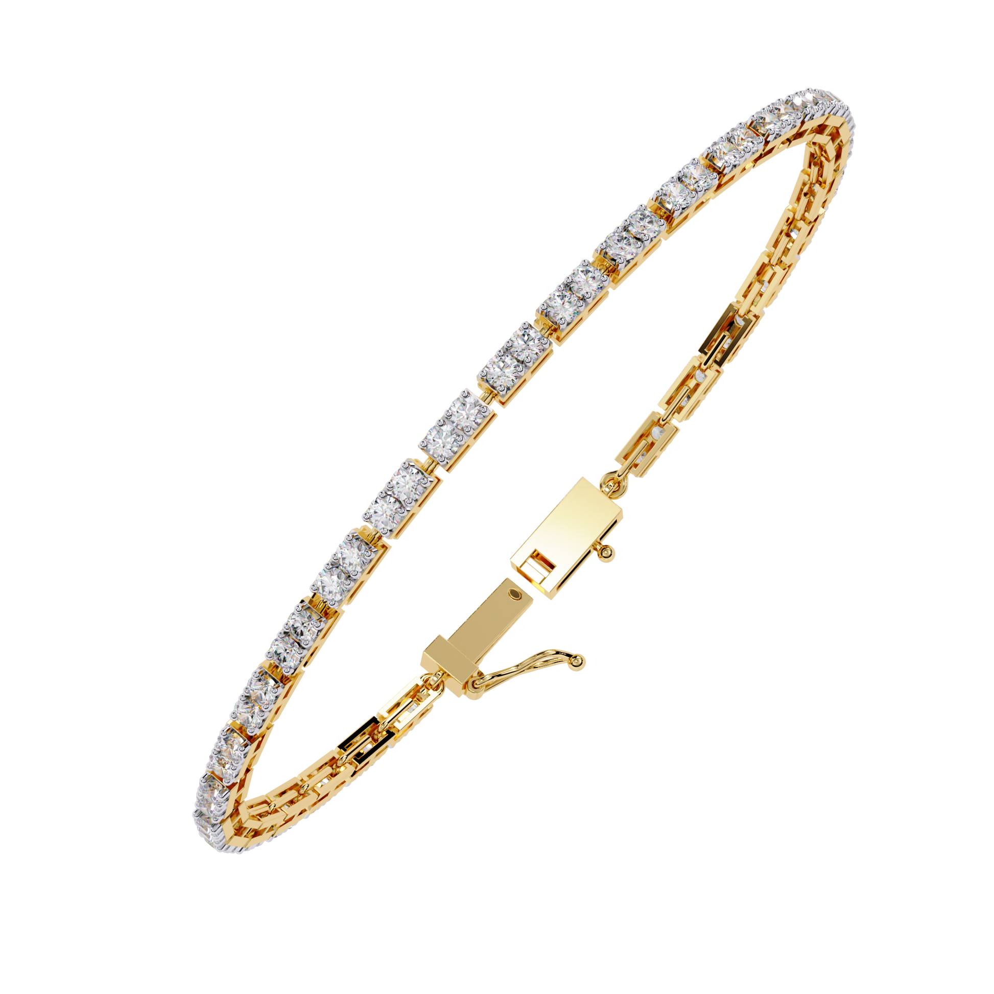 Yellow Gold / Moissanite, Yellow Gold / Lab Grown