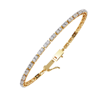 Yellow Gold / Moissanite, Yellow Gold / Lab Grown