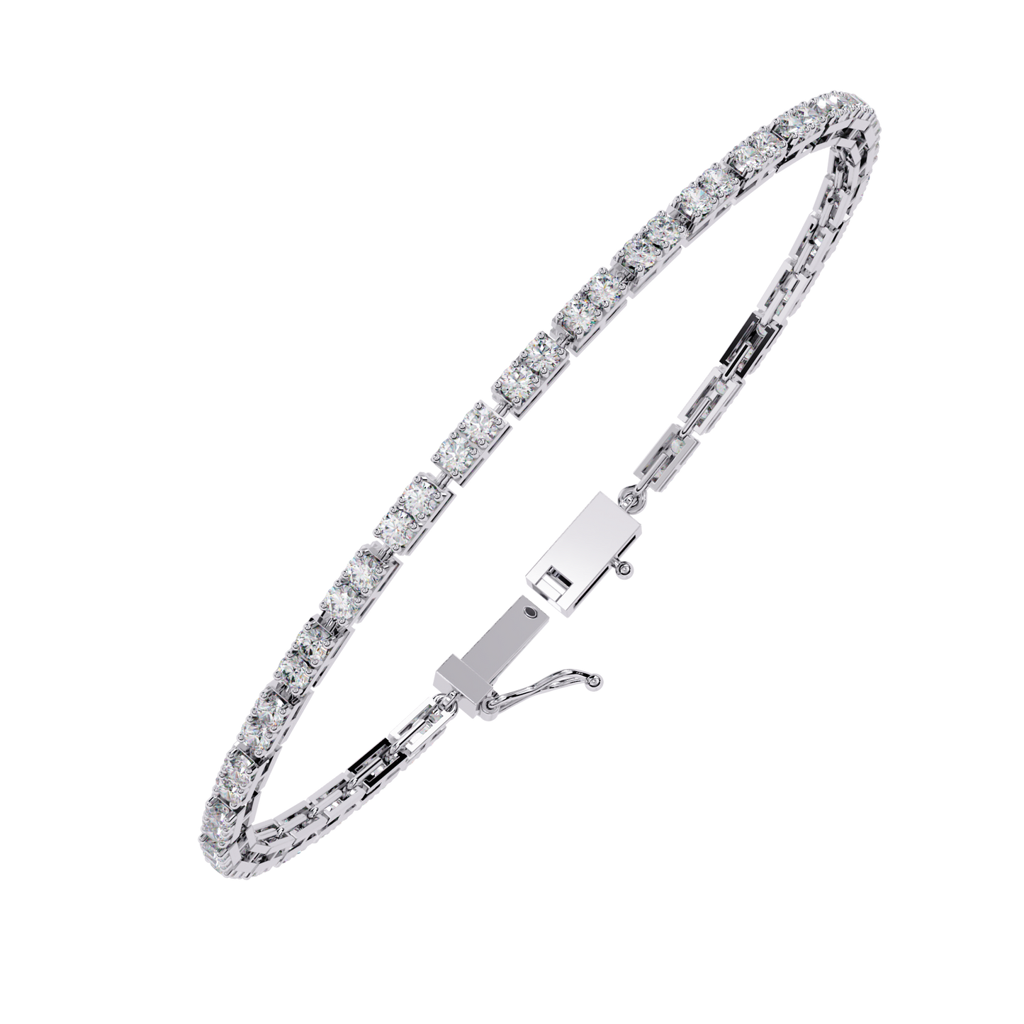 white gold / moissanite, white gold / lab grown
