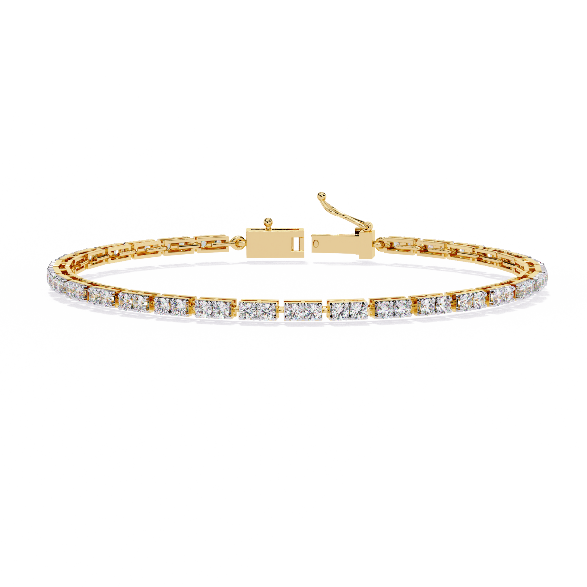 Yellow Gold / Moissanite, Yellow Gold / Lab Grown