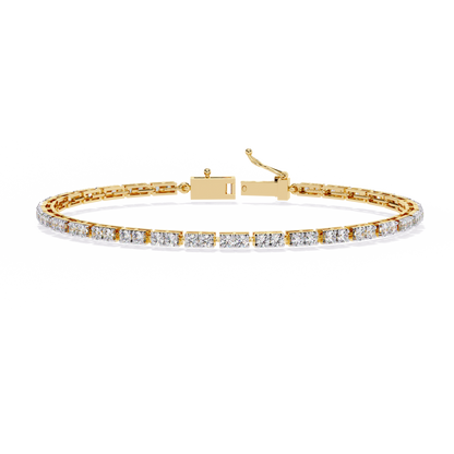 Yellow Gold / Moissanite, Yellow Gold / Lab Grown