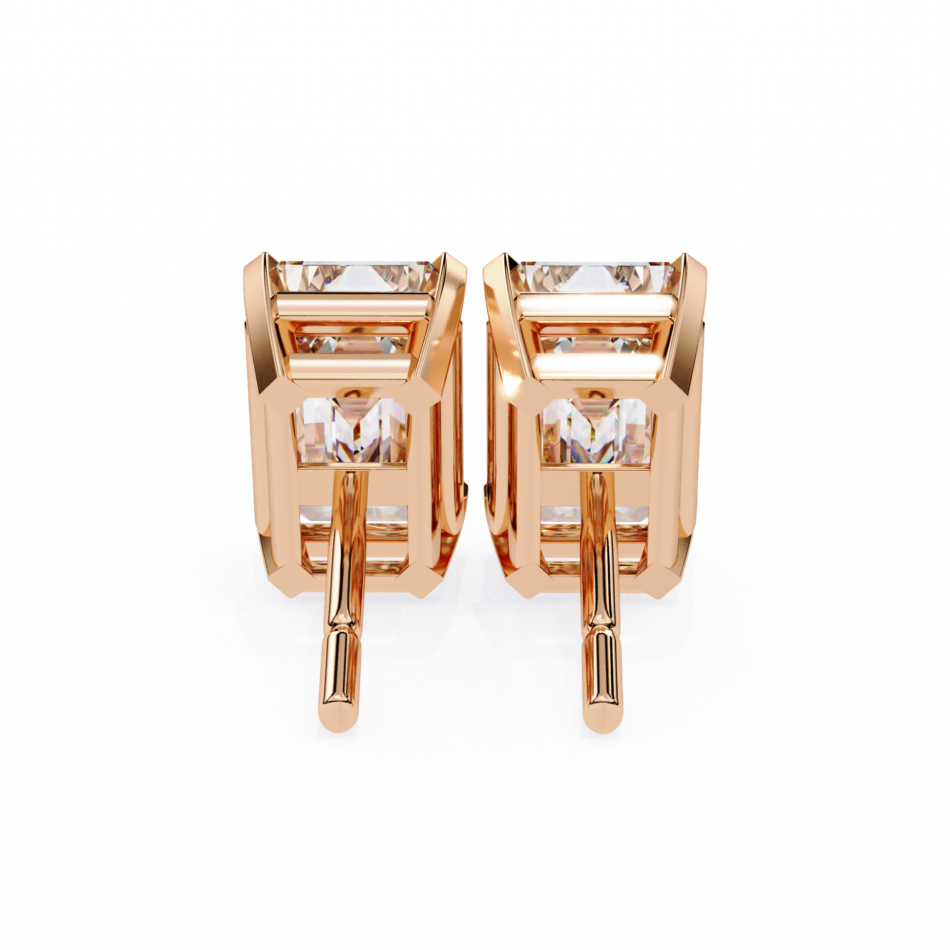 Rose Gold / Moissanite, Rose Gold / Lab Grown