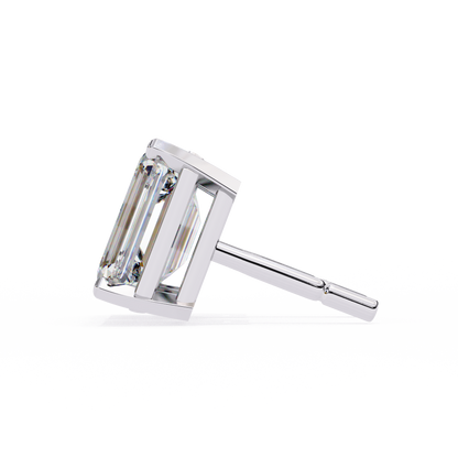 White Gold / Moissanite, White Gold / Lab Grown