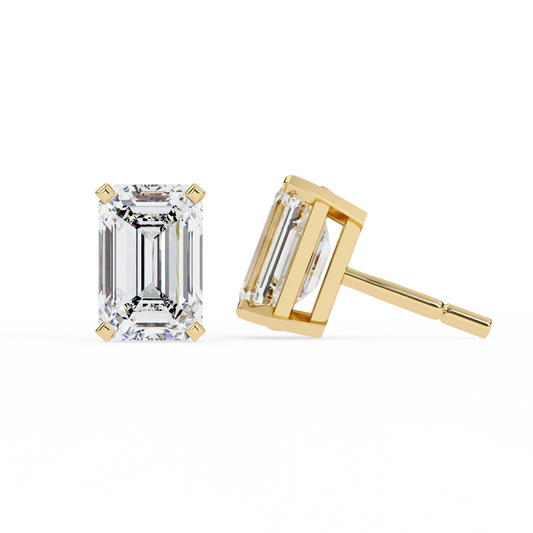 Yellow Gold / Moissanite, Yellow Gold / Lab Grown