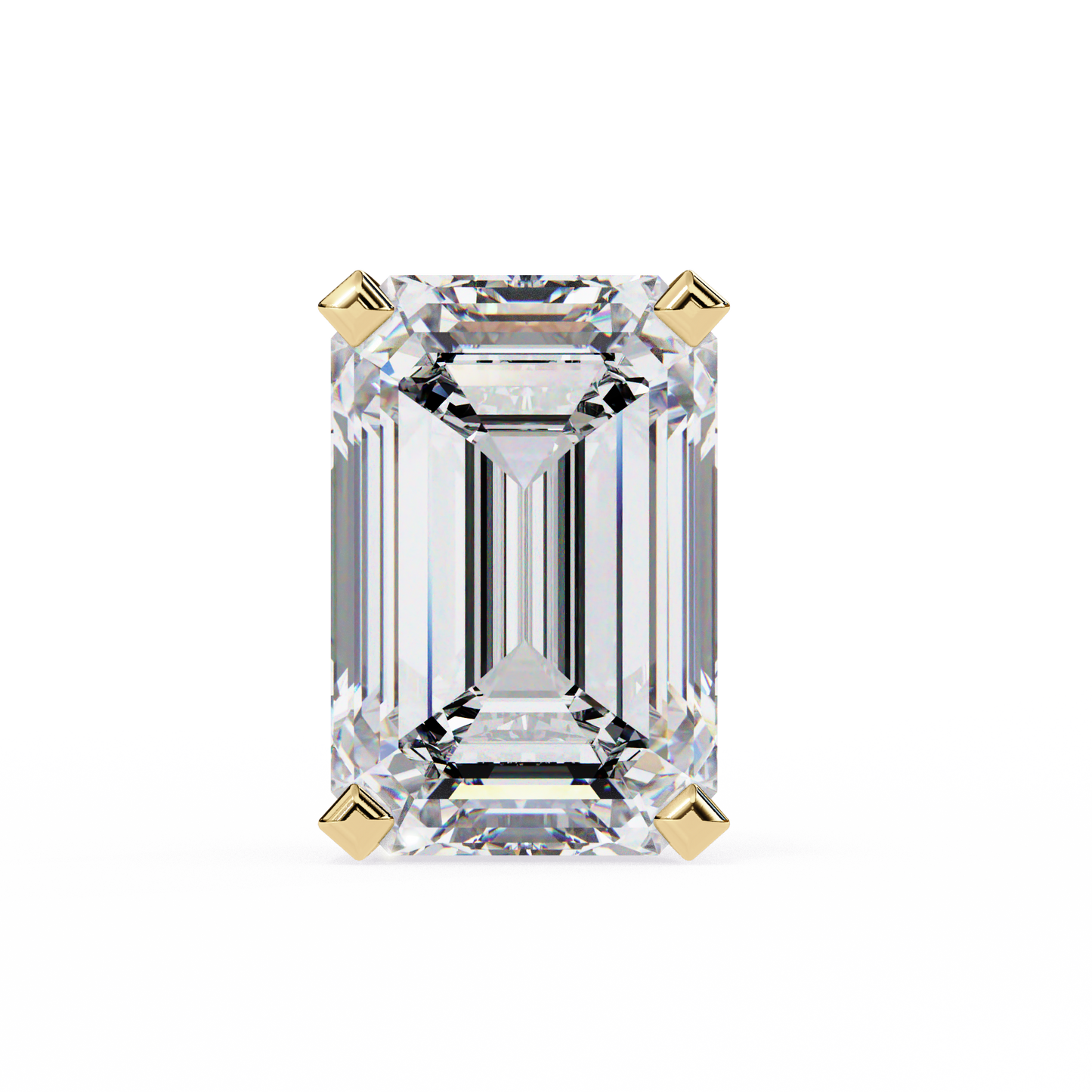yellow gold / moissanite, yellow gold / lab grown