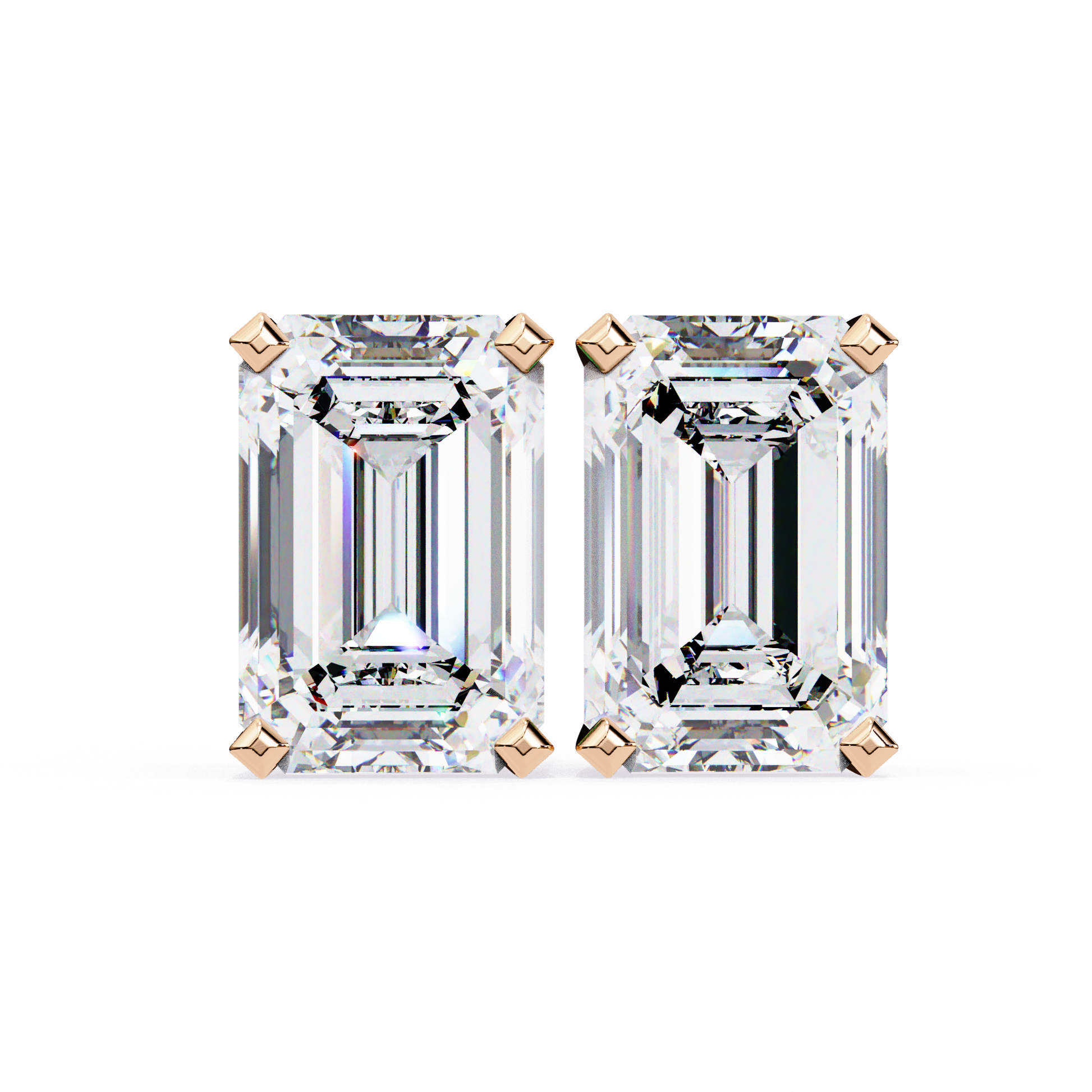 Rose Gold / Moissanite, Rose Gold / Lab Grown