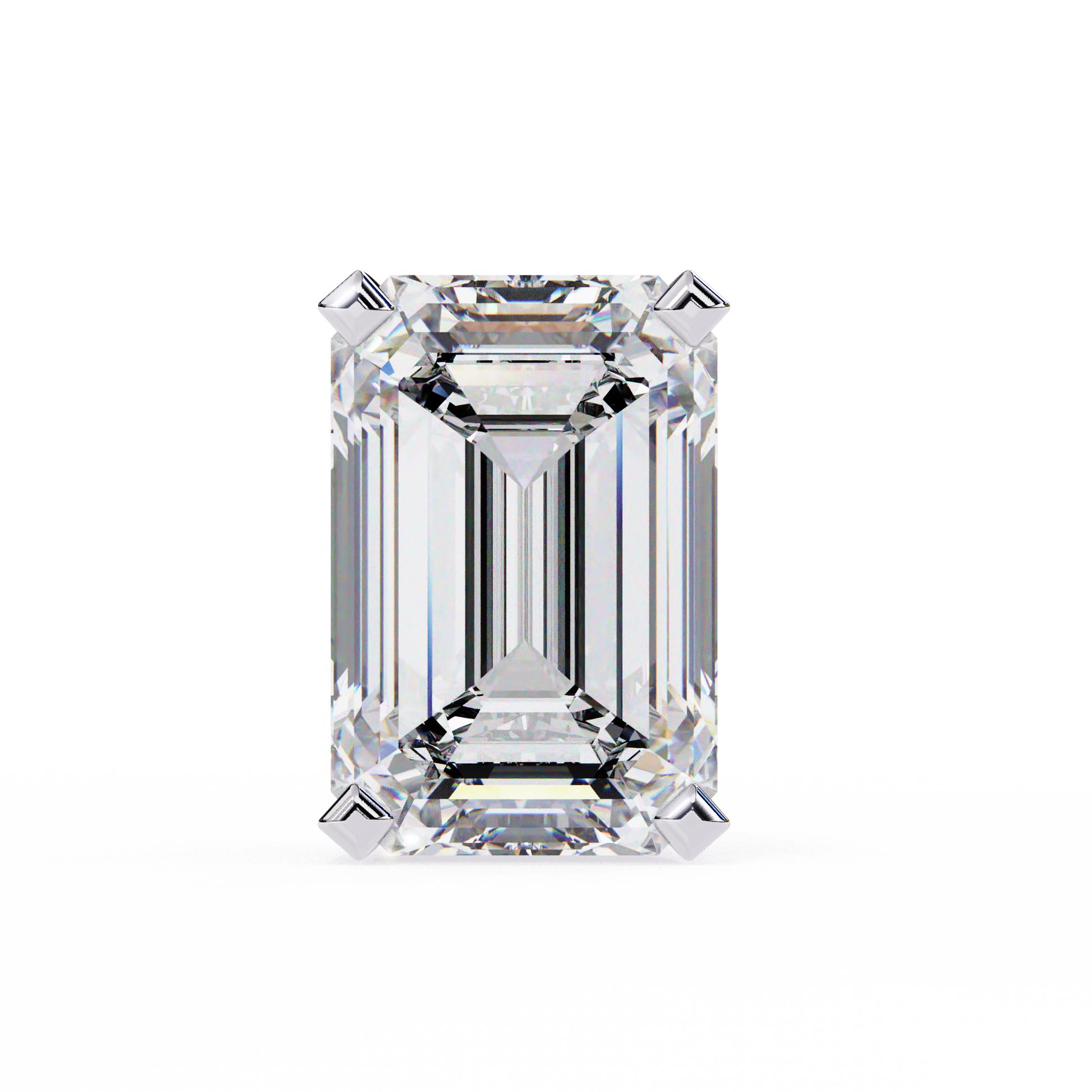 White Gold / Moissanite, White Gold / Lab Grown