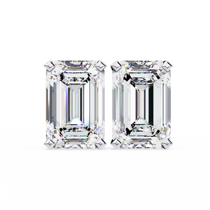 White Gold / Moissanite, White Gold / Lab Grown