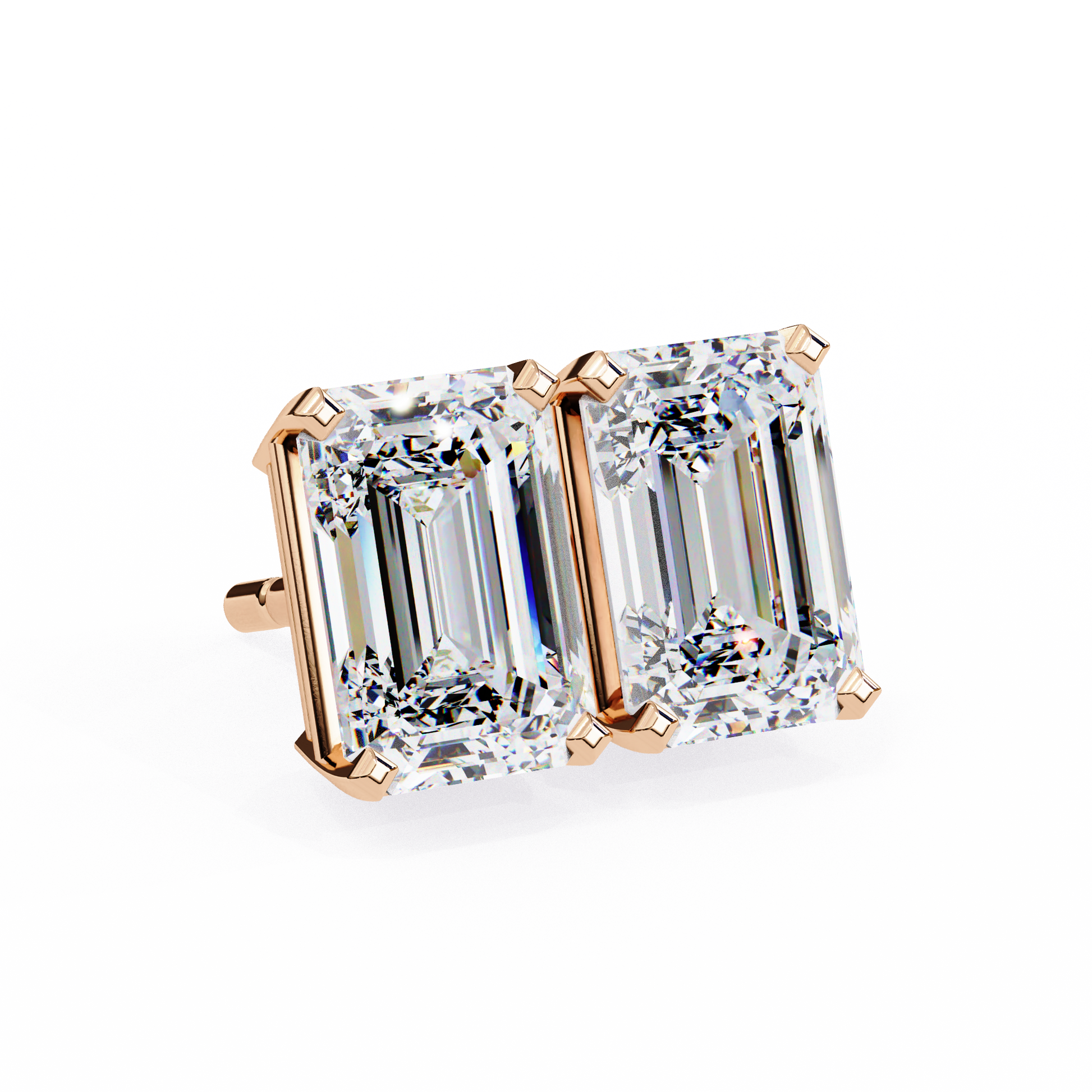Rose Gold / Moissanite, Rose Gold / Lab Grown