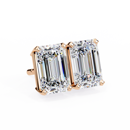 Rose Gold / Moissanite, Rose Gold / Lab Grown