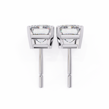 White Gold / Moissanite, White Gold / Lab Grown
