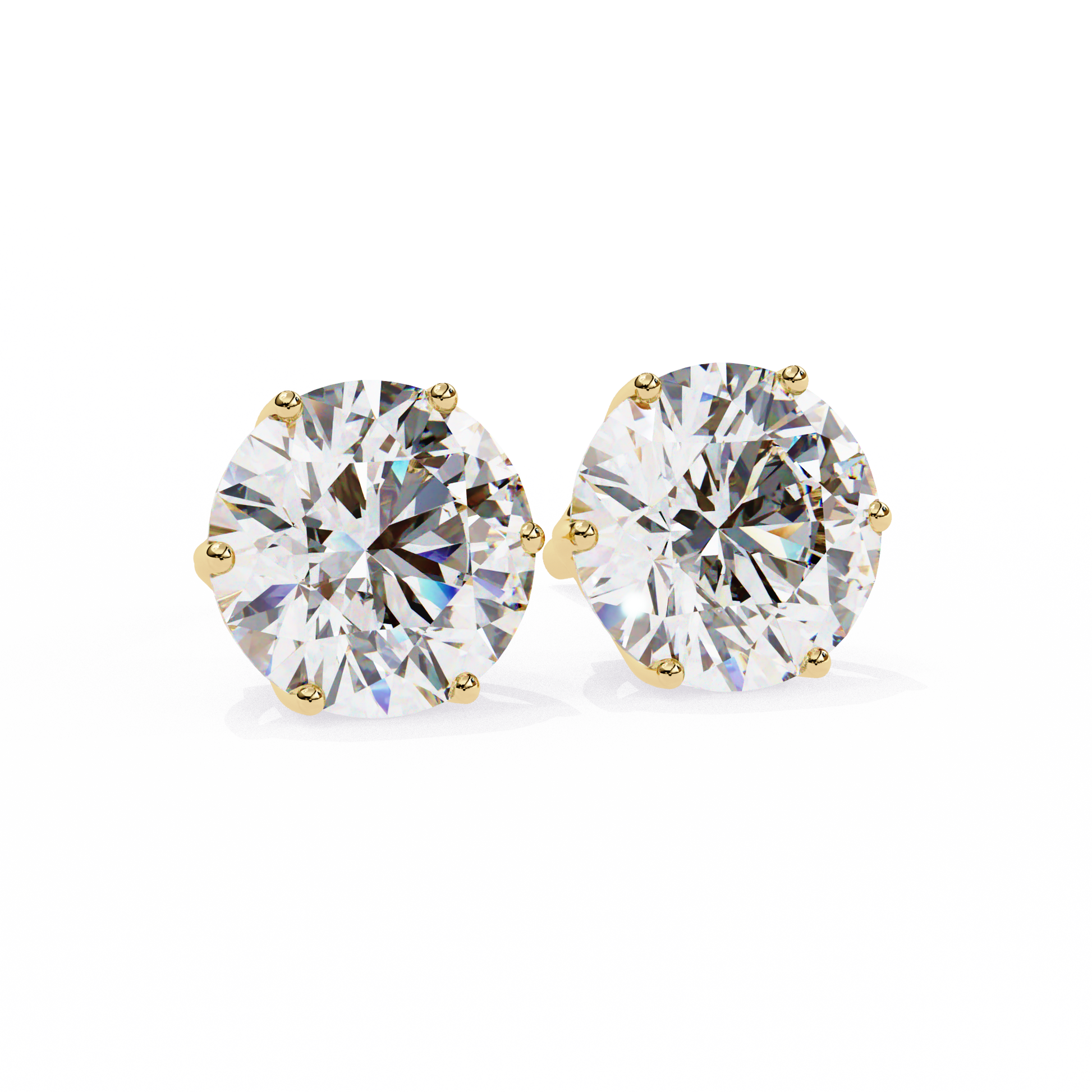 Yellow Gold / Moissanite, Yellow Gold / Lab Grown