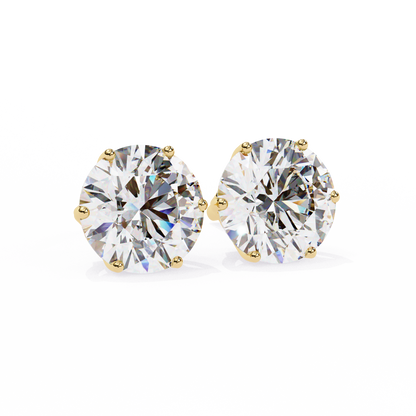 Yellow Gold / Moissanite, Yellow Gold / Lab Grown