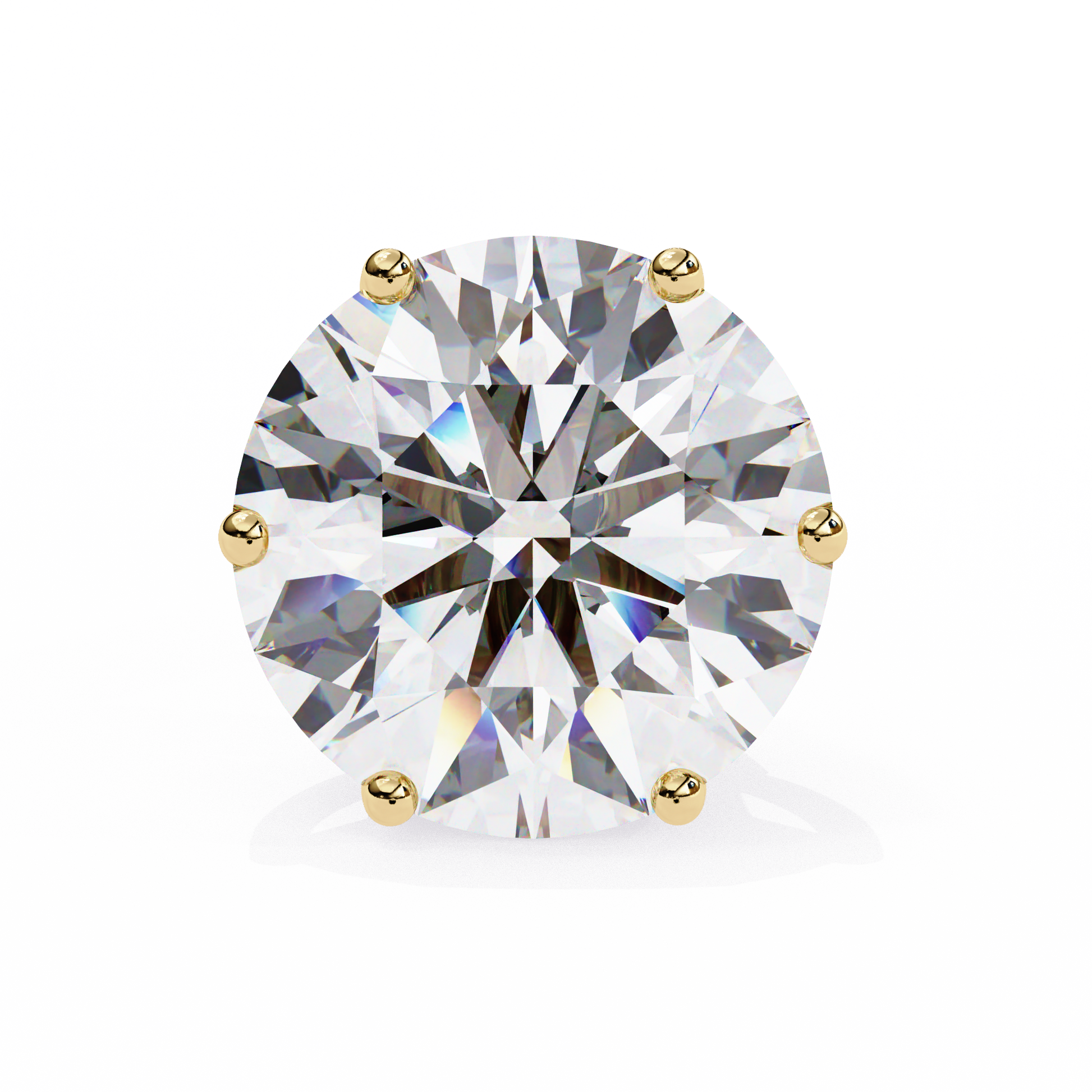 Yellow Gold / Moissanite, Yellow Gold / Lab Grown