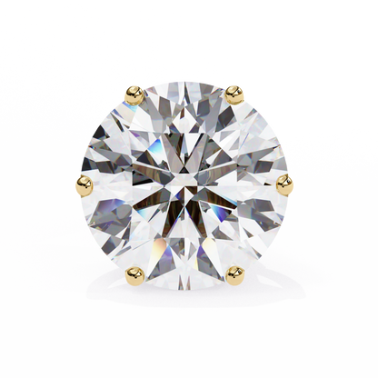 Yellow Gold / Moissanite, Yellow Gold / Lab Grown