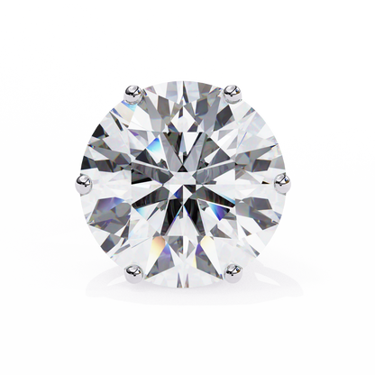 White Gold / Moissanite, White Gold / Lab Grown