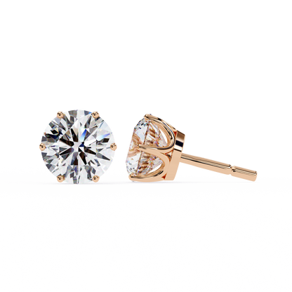 Rose Gold / Moissanite, Rose Gold / Lab Grown