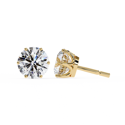 Yellow Gold / Moissanite, Yellow Gold / Lab Grown
