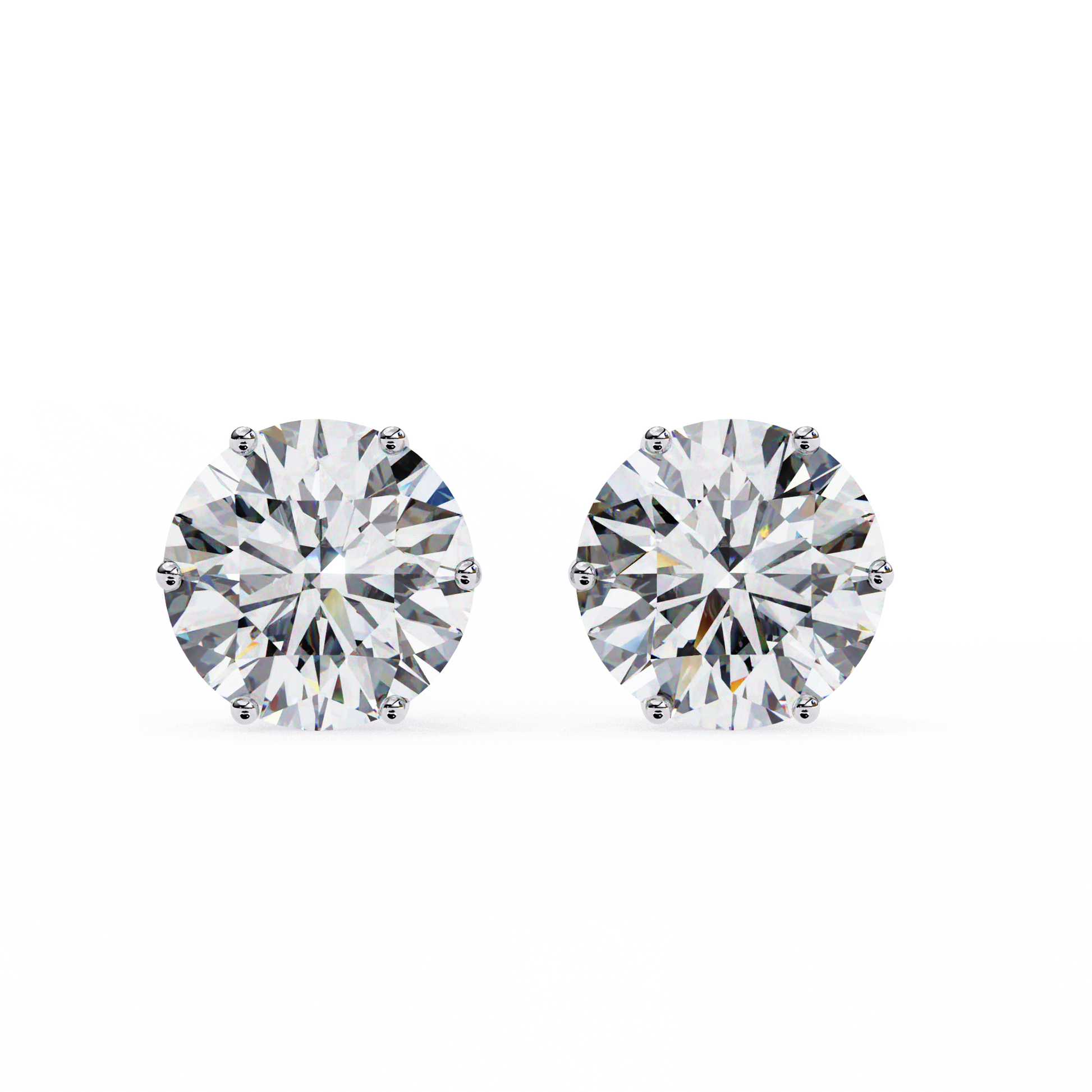 White Gold / Moissanite, White Gold / Lab Grown