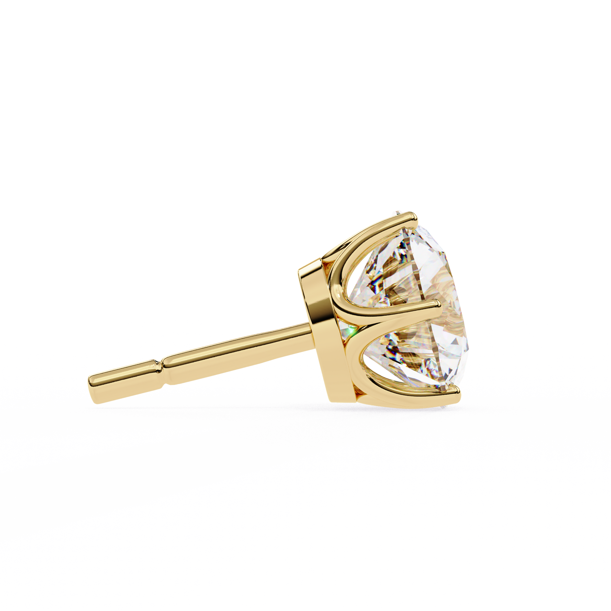 Yellow Gold / Moissanite, Yellow Gold / Lab Grown